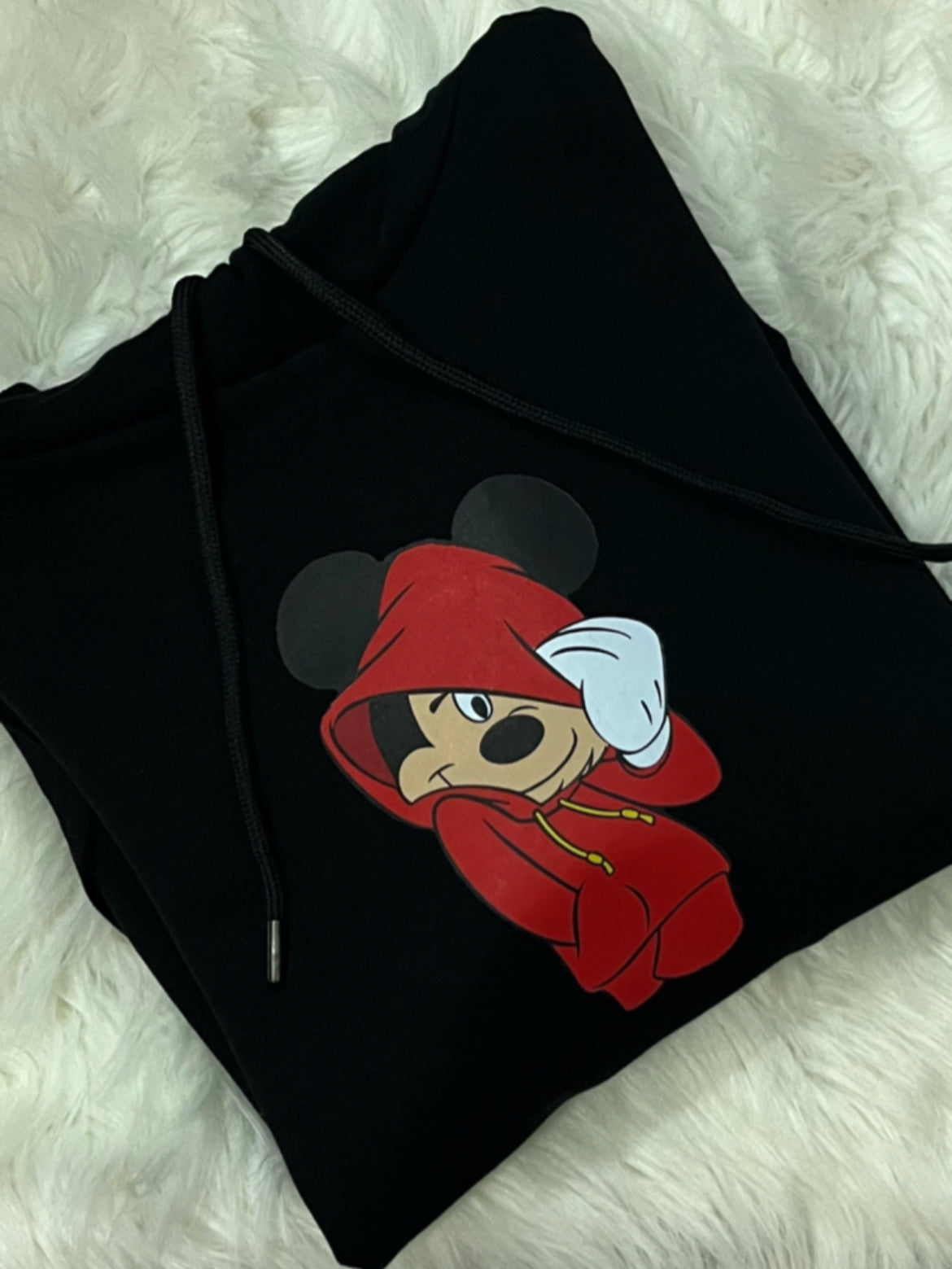 Mickey Mouse Tasarım Kapşonlu Sweatshirt