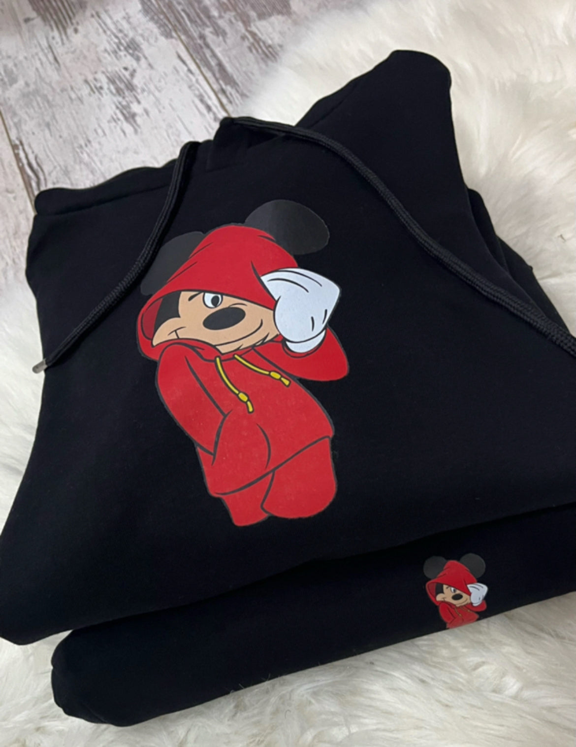 Mickey Mouse Kapşonlu Sweatshirt Takım