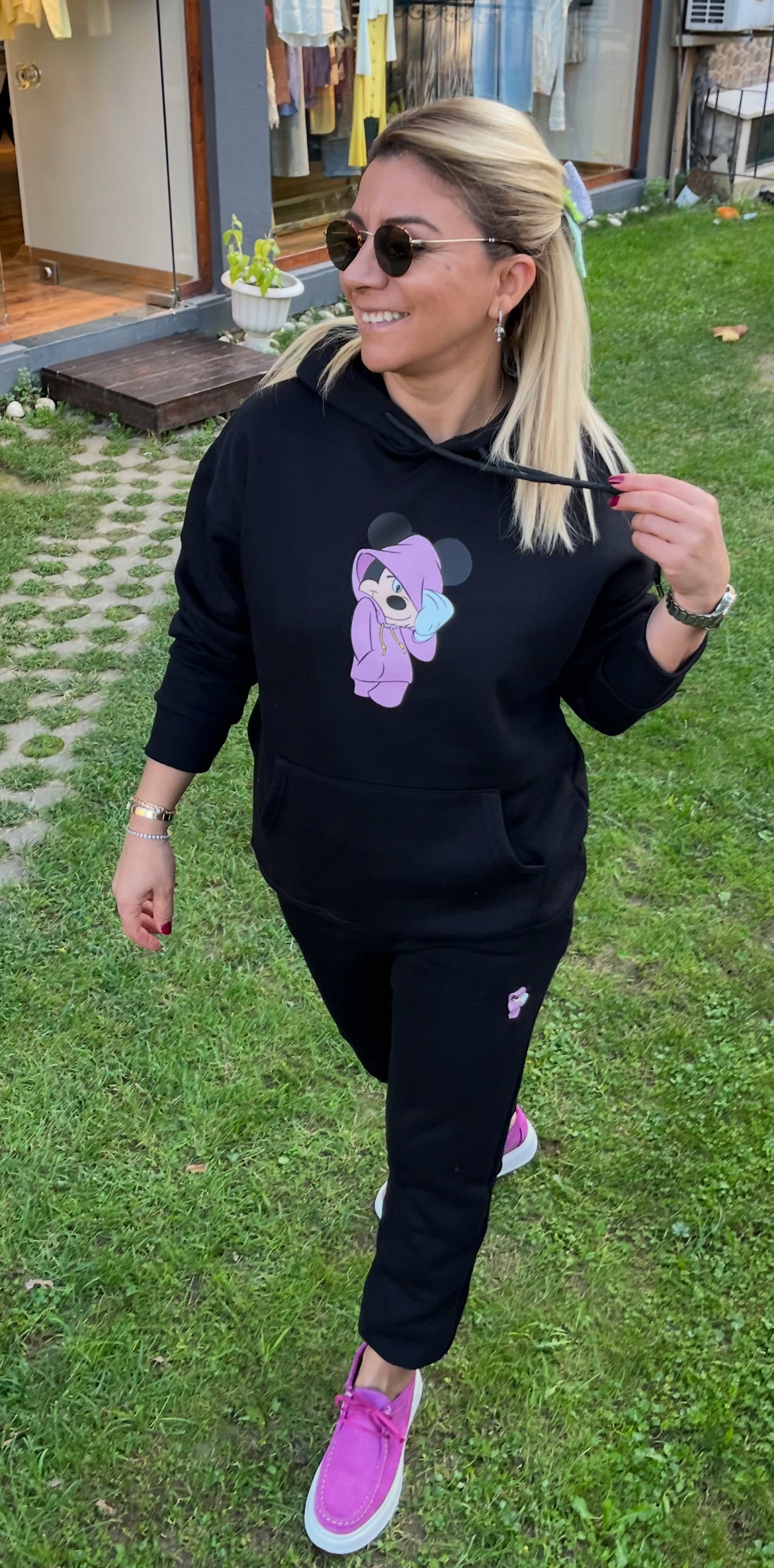 Mickey Mouse Kapşonlu TAKIM