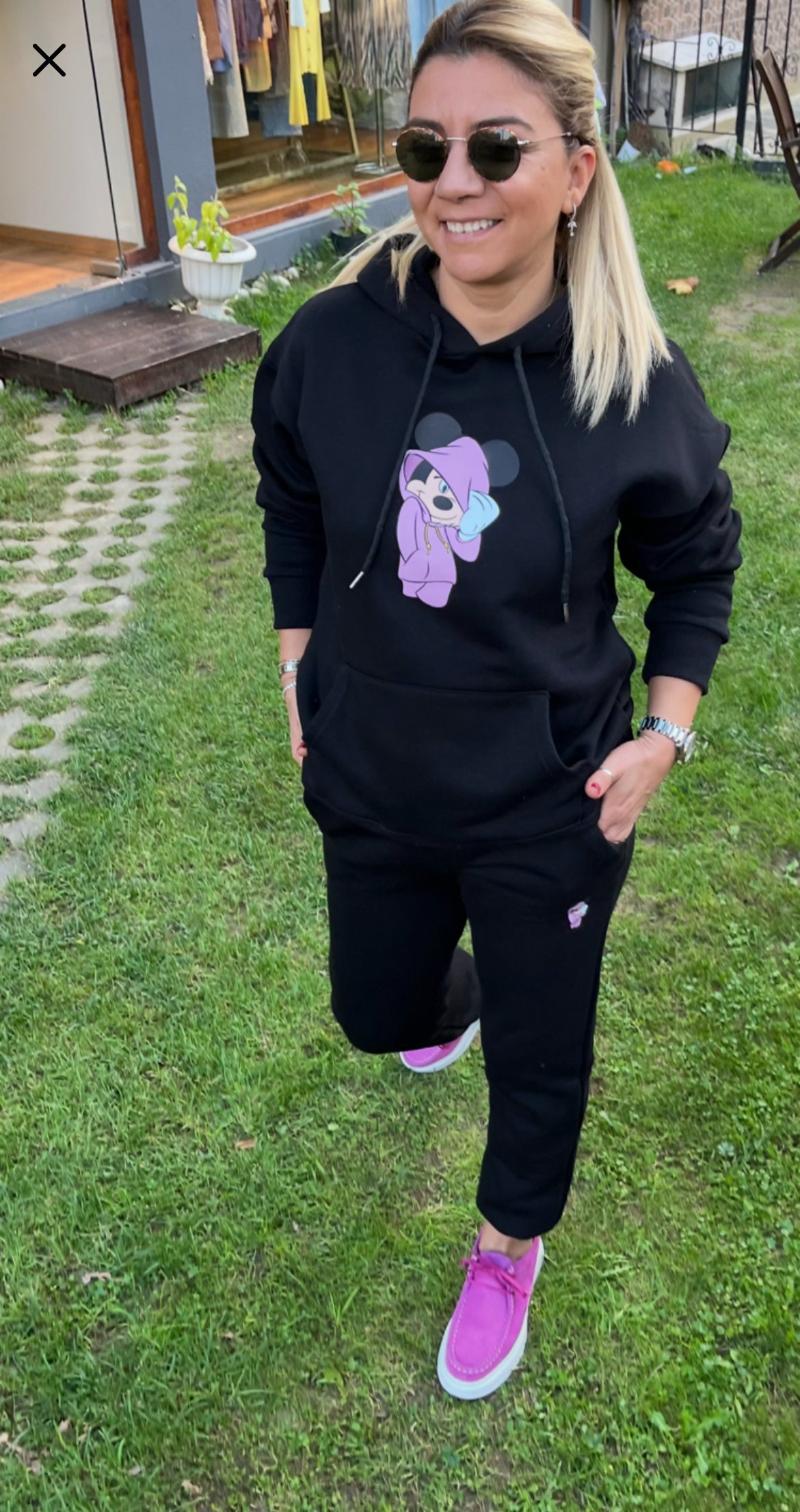 Mickey Mouse Kapşonlu Takım