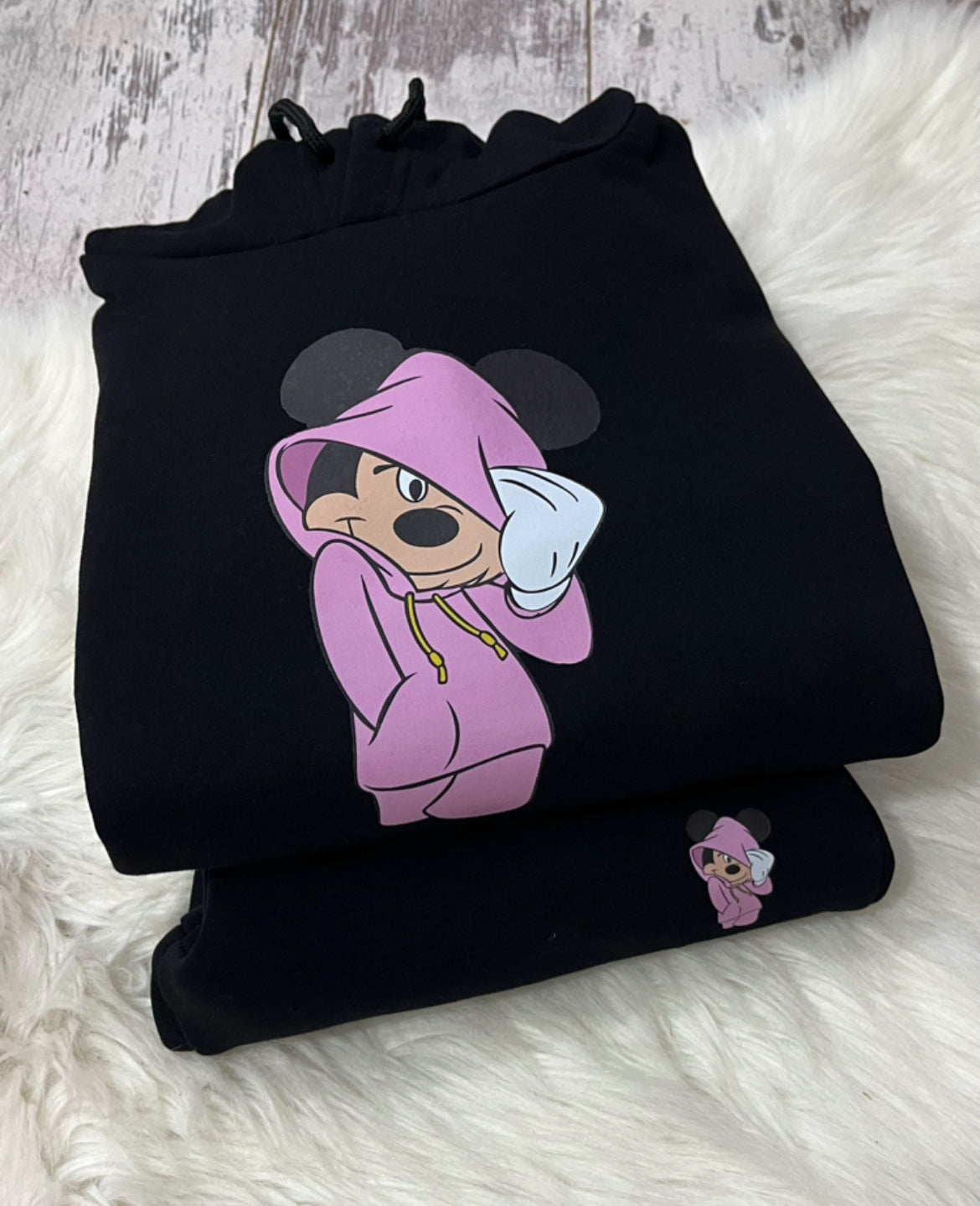 Mickey Mouse Kapşonlu Takım