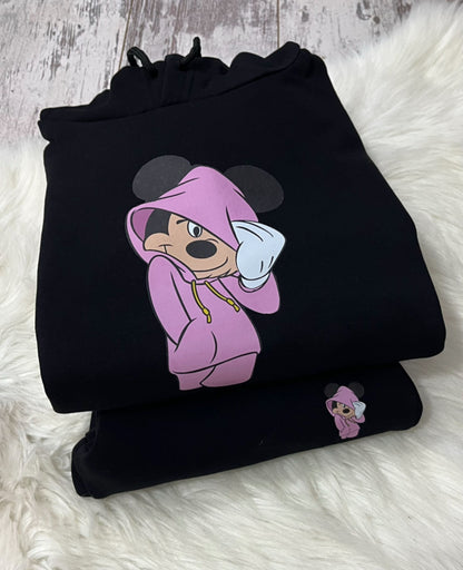 Mickey Mouse Kapşonlu Takım