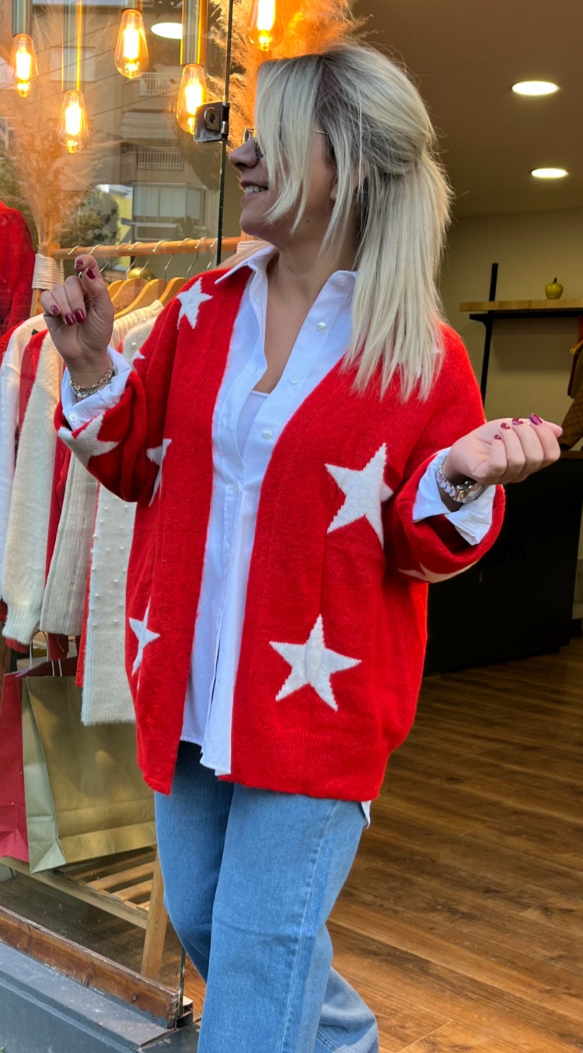 Yıldız Detay Triko hırka