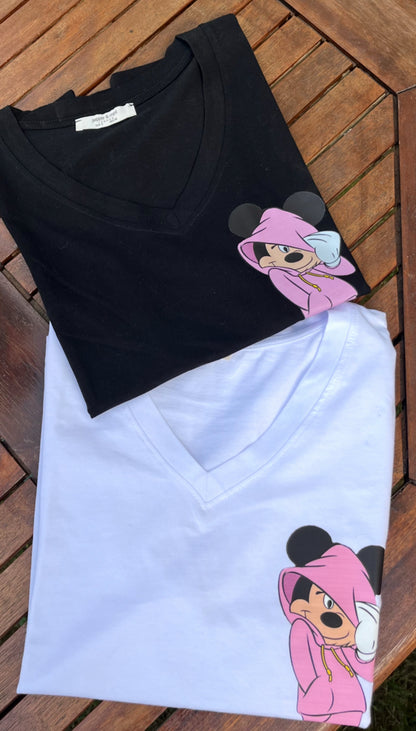 Mickey Mouse Tshirt V yaka