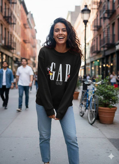 Kadın Mıckey Detay Sweatshirt