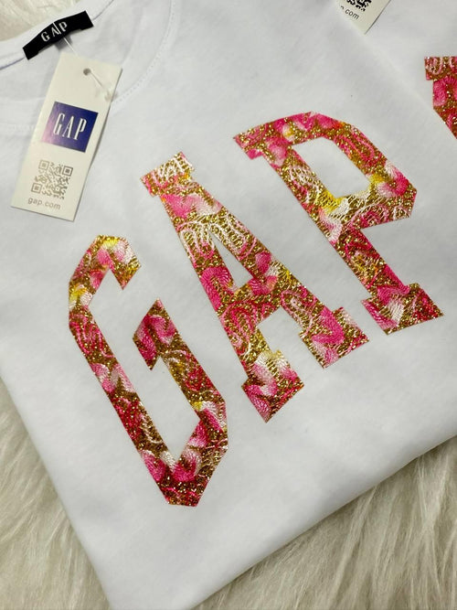 Kadın T-shirt Sim Detay Baskı