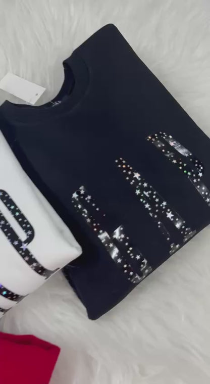 Yıldız Baskı Detay Sweatshirt