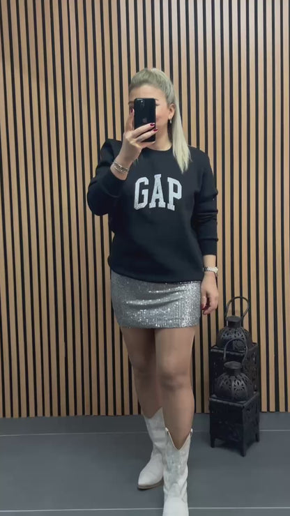 Sim Detay Kadın Sweatshirt