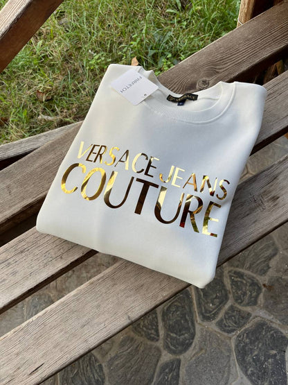 Kadın Sweatshirt Gold Baski