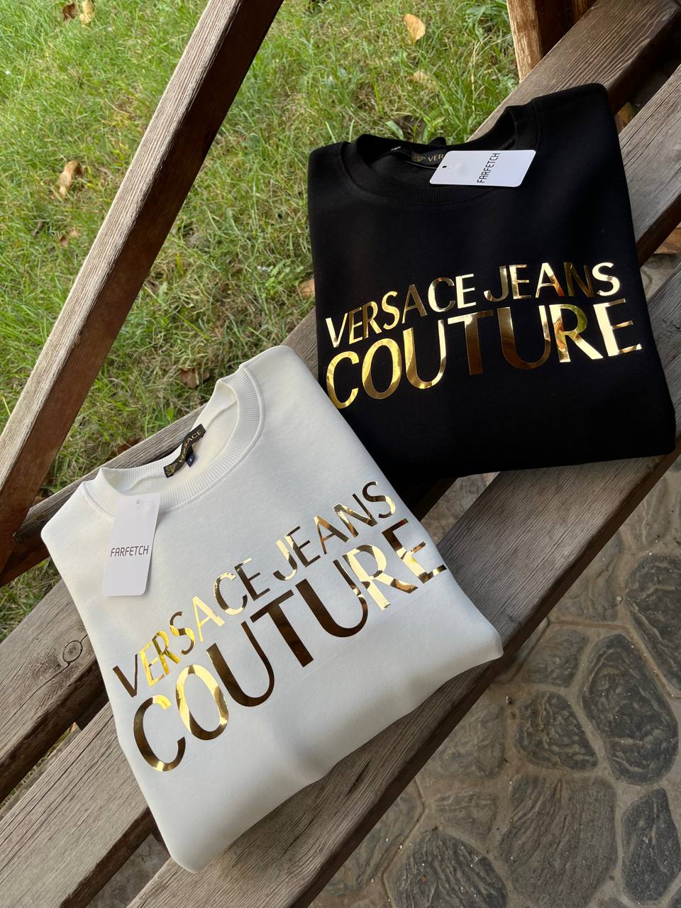 Kadın Sweatshirt Gold Baski